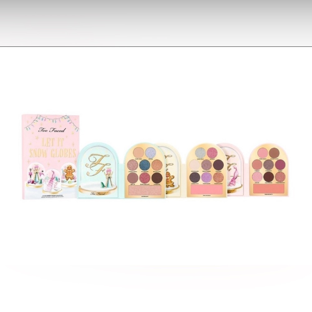 New Too Faced Let It Snow Globes Three-Piece Palette Gift Set